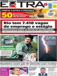 Capa do jornal Extra 14/02/2023
