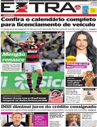 Capa do jornal Extra 14/03/2023