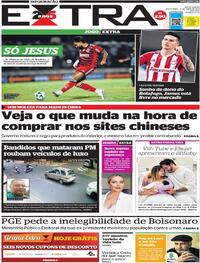 Capa do jornal Extra 14/04/2023