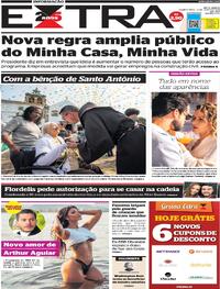 Capa do jornal Extra 14/06/2023