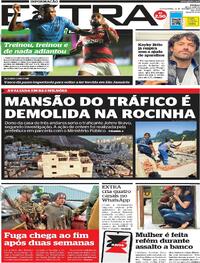 Capa do jornal Extra 14/09/2023