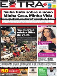 Capa do jornal Extra 15/02/2023