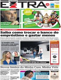 Capa do jornal Extra 15/04/2023