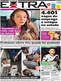 Capa do jornal Extra 15/08/2023