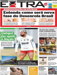 Capa do jornal Extra 15/09/2023