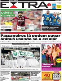 Capa do jornal Extra 16/01/2023