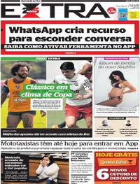 Capa do jornal Extra 16/05/2023