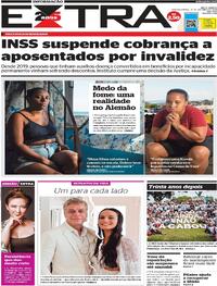 Capa do jornal Extra 16/10/2023