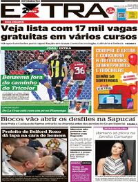 Capa do jornal Extra 16/12/2023
