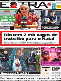 Capa do jornal Extra 17/10/2023