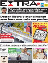 Capa do jornal Extra 18/01/2023