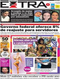 Capa do jornal Extra 18/02/2023