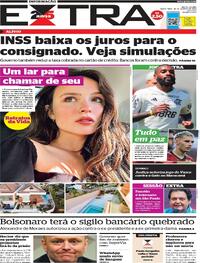 Capa do jornal Extra 18/08/2023