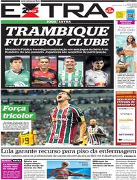 Capa do jornal Extra 19/04/2023