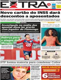 Capa do jornal Extra 19/05/2023