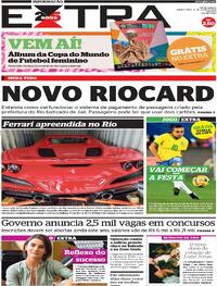 Capa do jornal Extra 19/07/2023
