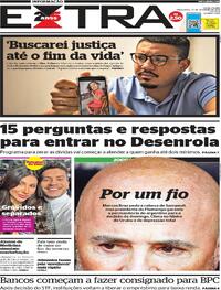 Capa do jornal Extra 19/09/2023