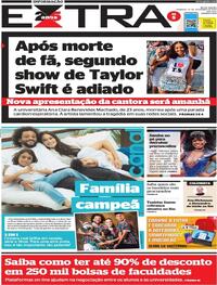 Capa do jornal Extra 19/11/2023
