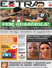 Capa do jornal Extra 19/12/2023
