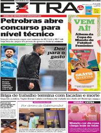 Capa do jornal Extra 20/07/2023