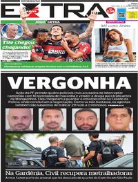 Capa do jornal Extra 20/10/2023