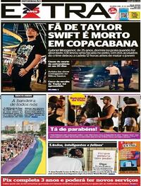 Capa do jornal Extra 20/11/2023