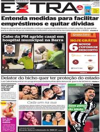 Capa do jornal Extra 21/04/2023
