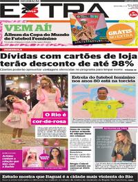 Capa do jornal Extra 21/07/2023