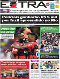 Capa do jornal Extra 21/08/2023