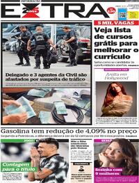 Capa do jornal Extra 21/10/2023