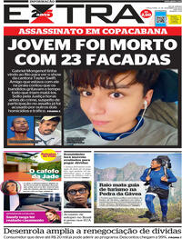 Capa do jornal Extra 21/11/2023
