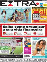 Capa do jornal Extra 22/01/2023