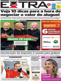Capa do jornal Extra 22/04/2023