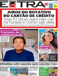 Capa do jornal Extra 22/08/2023