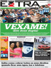 Capa do jornal Extra 22/11/2023