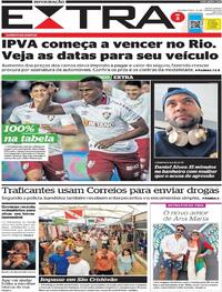 Capa do jornal Extra 23/01/2023
