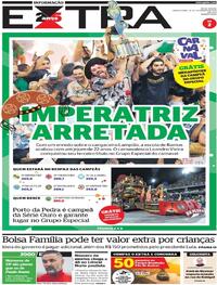 Capa do jornal Extra 23/02/2023