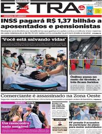 Capa do jornal Extra 23/03/2023