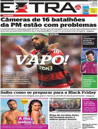 Capa do jornal Extra 23/10/2023