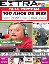 Capa do jornal Extra 24/01/2023