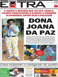Capa do jornal Extra 24/02/2023