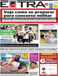 Capa do jornal Extra 24/04/2023