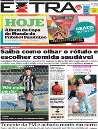 Capa do jornal Extra 24/07/2023