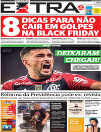 Capa do jornal Extra 24/11/2023