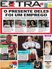 Capa do jornal Extra 24/12/2023