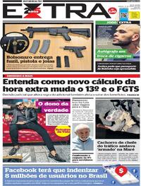 Capa do jornal Extra 25/03/2023