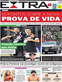 Capa do jornal Extra 26/01/2023