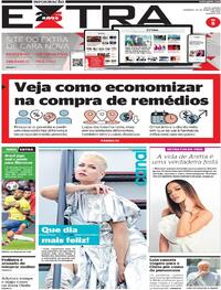 Capa do jornal Extra 26/03/2023