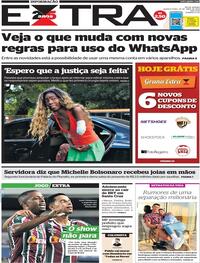 Capa do jornal Extra 26/04/2023