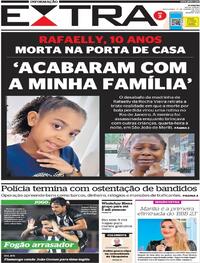 Capa do jornal Extra 27/01/2023